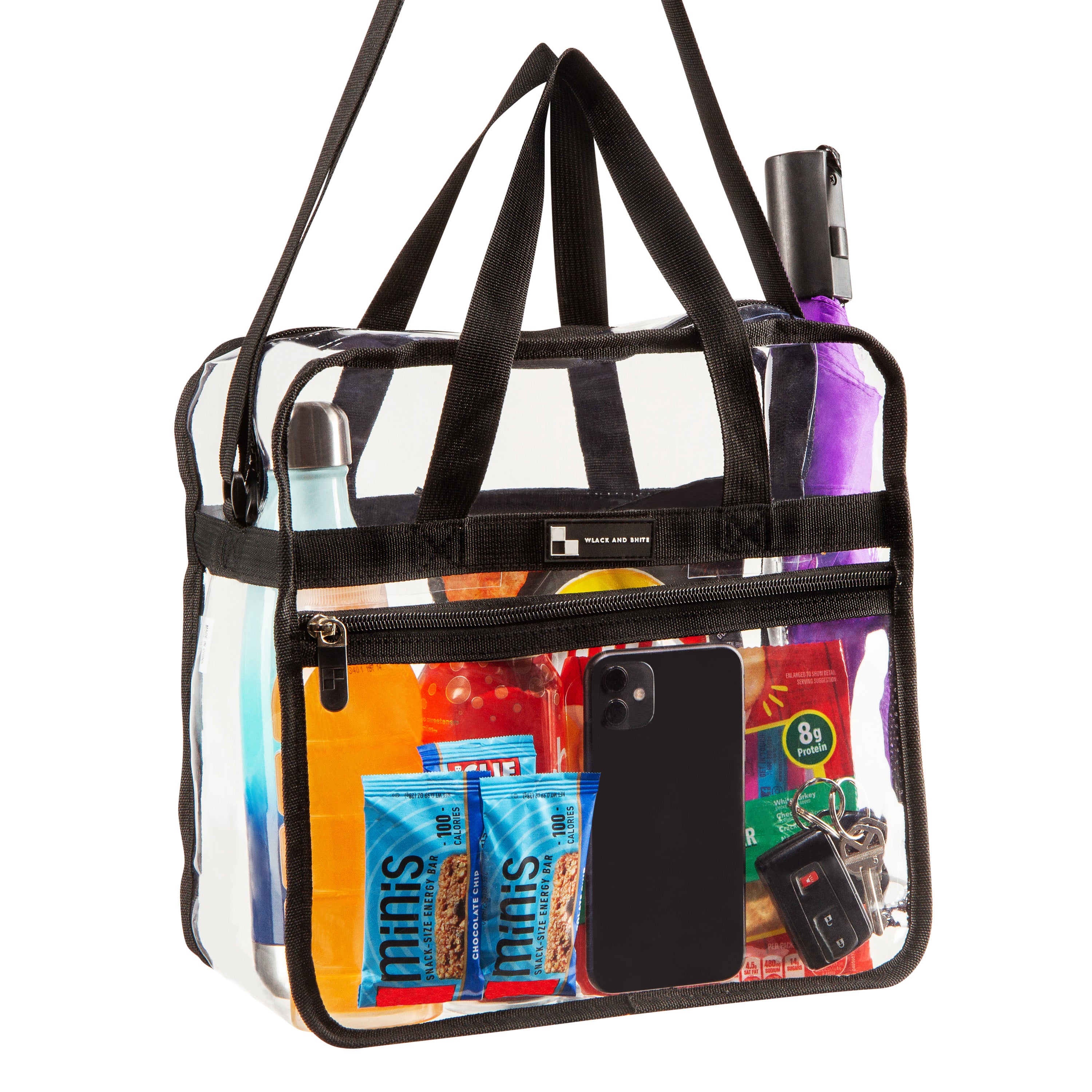 The Kelsea Clear Stadium Bag - Black – Millhaus Sewing Co.